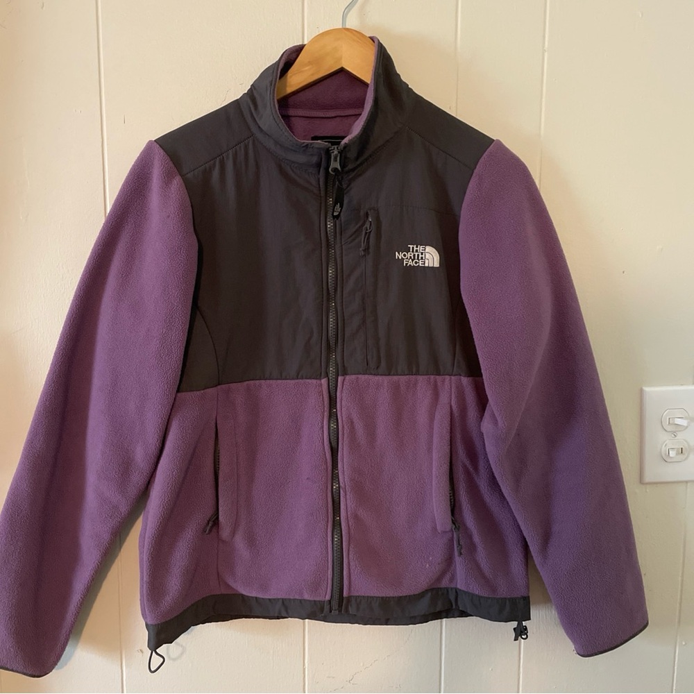 The North Face Women's Small Retro Denali Fleece Jacket Purple/DarkGray
